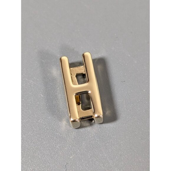 Keep Collective Letter H Gold Tone Slide Charm NEW - Picture 2 of 4